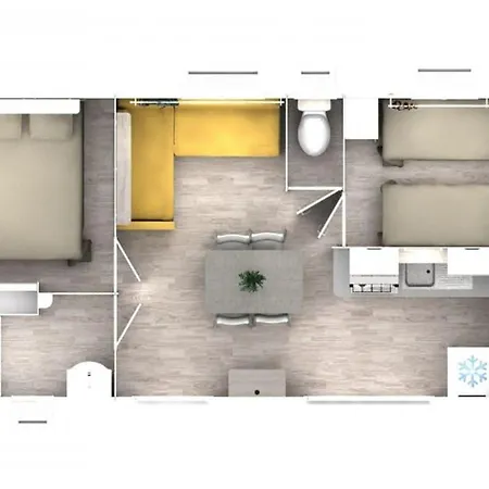 Campingplatz Mobil Confortable Pour 4 Personnes A - Api-1-52-1921
